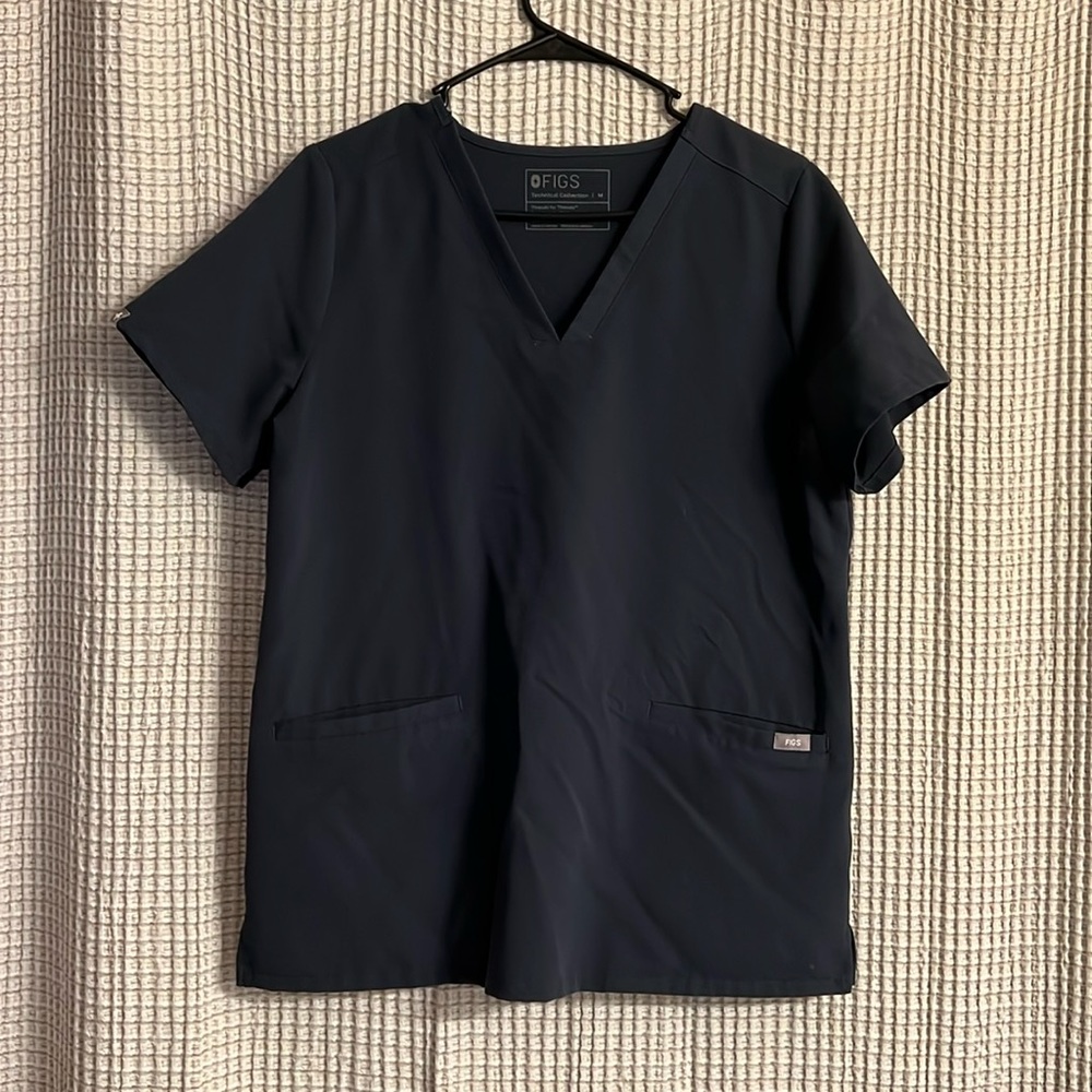 COPY - Figs Night Sky 3 pocket scrub top
